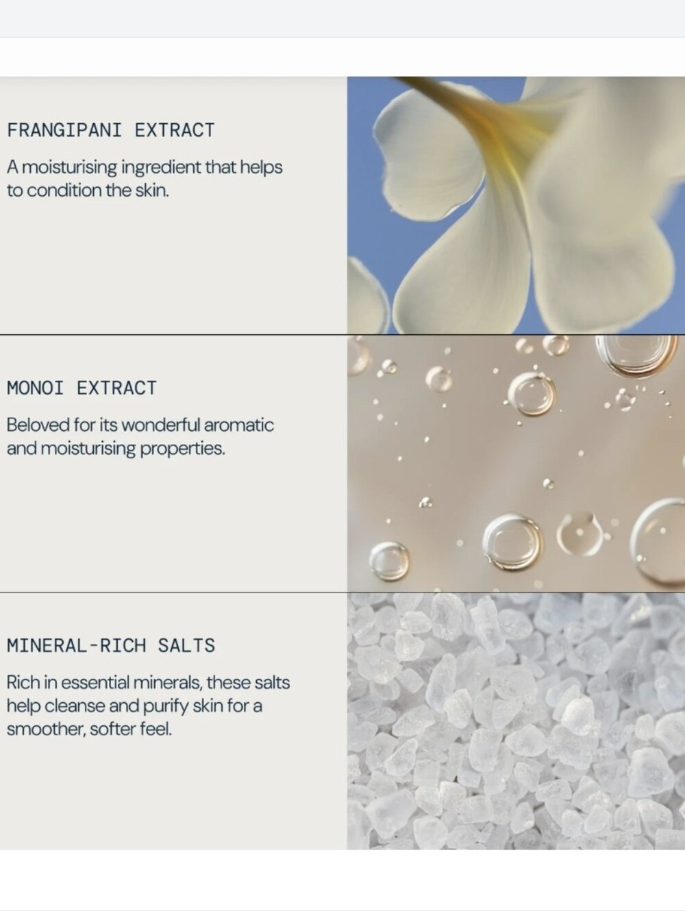 ELEMIS Frangipani Monoi Salt Glow Exfoliating Salt Scrub, 17oz (Full Size), New - Picture 4 of 9
